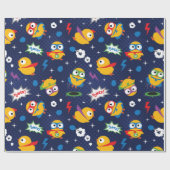 Superhero Chicken Geschenkpapier (Flach)