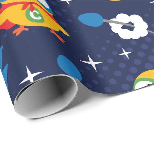 Superhero Chicken Geschenkpapier (Rolleneckpunkt)