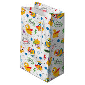 Superhero Chicken Kleine Geschenktüte (Rückseite Schrägansicht)