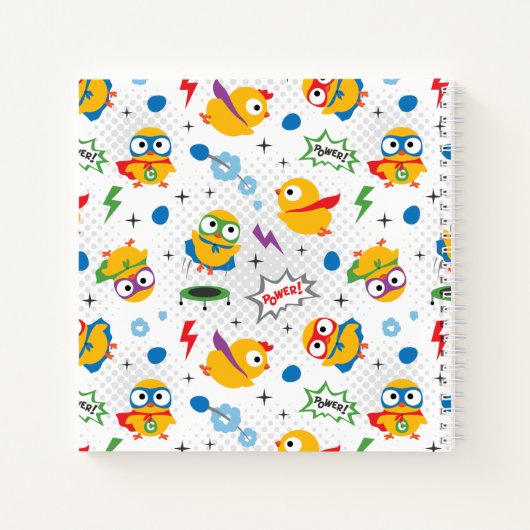 Superhero Chicken Notizblock (Rückseite)