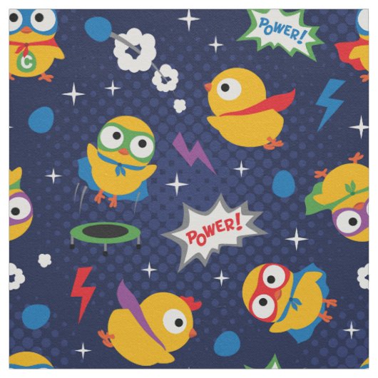 Superhero Chicken Stoff (Muster)