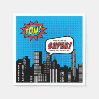 Superhero Cocktail Napkin Spaß Serviette