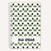 Superhero Comic Big Ideas Sketchbook Pow Boom Bam Notizblock (Vorderseite)