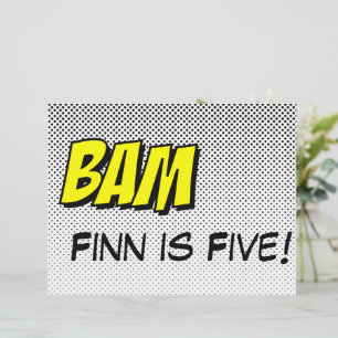 Superhero Comic Book "Bam" Design Poster