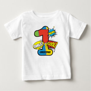 Superhero Comic Book Custom Baby T-shirt