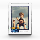 Superhero Comic Book Foto Geschenk für Vater Keepa (Vorderseite)