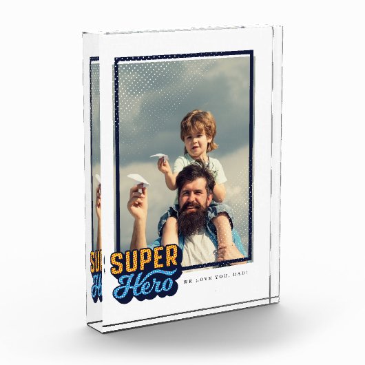 Superhero Comic Book Foto Geschenk für Vater Keepa (Links)