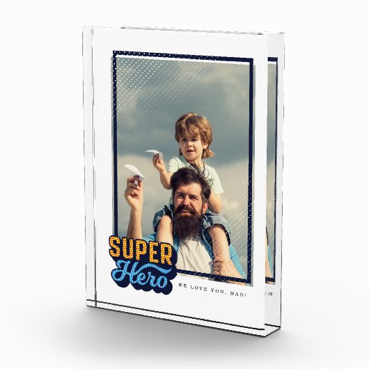 Superhero Comic Book Foto Geschenk für Vater Keepa (Rechts)