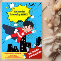 Superhero Comic Book Geburtstagsparty