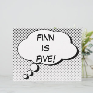 Superhero Comic Book Speech Bubble Design Poster