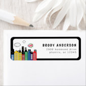 Superhero Comic Book Theme Adresse (Insitu)