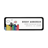 Superhero Comic Book Theme Adresse (Vorne)