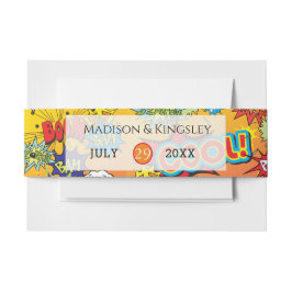 SUPERHERO COMIC BOOK WEDING EINLADUNGSBANDEROLE