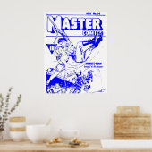 Superhero Comic Buchabdeckung Retro Vintag Band 01 Poster (Küche)