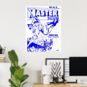 Superhero Comic Buchabdeckung Retro Vintag Band 01 Poster (Heimbüro)