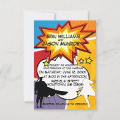 Superhero Comic Bucheinladung Einladung (Vorderseite)