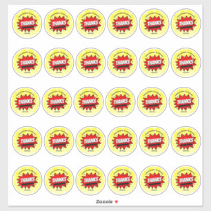 Superhero Comic buchen jedes Alter Geburtstag 2" R Aufkleber