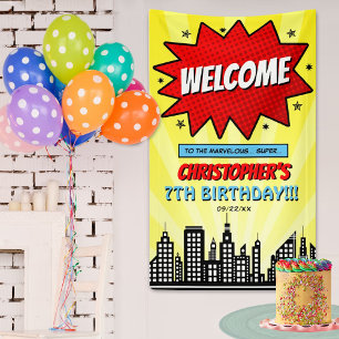 Superhero Comic buchen jedes Alter Geburtstag Will Banner