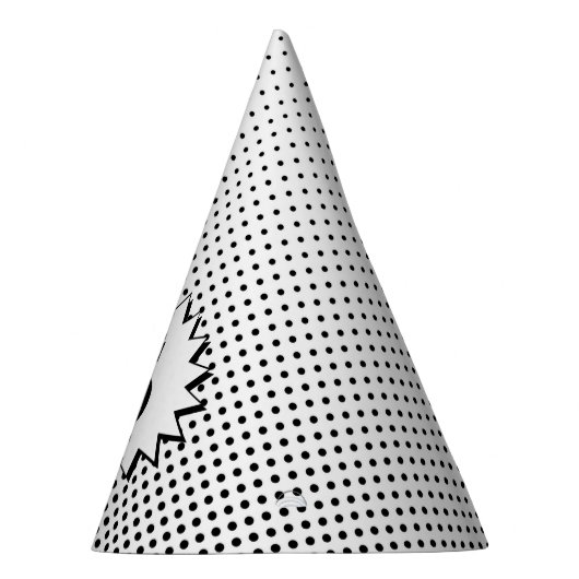 Superhero Comic Dot - Editable Age Speech Bubble Partyhütchen (Rechts)