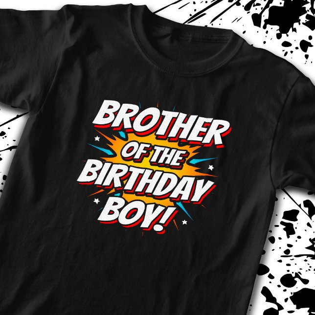 Superhero Comic Geburtstag - Bruder Geburtstag Jun T-Shirt (Von Creator hochgeladen)