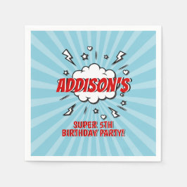 Superhero Comic Geburtstagsparty Paper Napkin Serviette