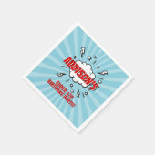 Superhero Comic Geburtstagsparty Paper Napkin Serviette (Ecke)
