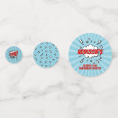 Superhero Comic Geburtstagsparty Table Confetti Konfetti (Rückseiten)