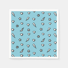 Superhero Comic Muster Geburtstagspapier Napkin Serviette