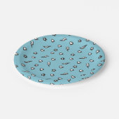 Superhero Comic Muster Geburtstagsparty-Papiertafe Pappteller (Schrägansicht)