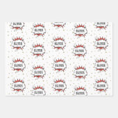 Superhero Comic Speech Bubble Red Boy Name Geschenkpapier Set (Vorderseite 3)