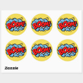 Superhero Comic Stickers (Blatt)