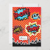 Superhero Comic Strip Danke Notizen (Rückseite)