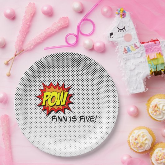 Superhero Comic Themed Paper Tellers - Pow Pappteller (Party)