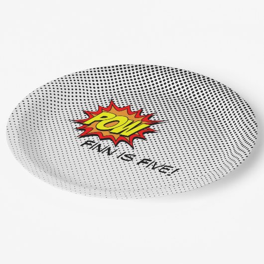 Superhero Comic Themed Paper Tellers - Pow Pappteller (Schrägansicht)