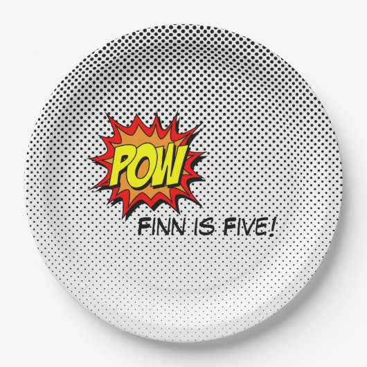 Superhero Comic Themed Paper Tellers - Pow Pappteller (Vorderseite)