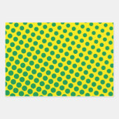 Superhero Comic Zig Zag Dots Stars Bunter Spaß Geschenkpapier Set (Vorderseite 3)