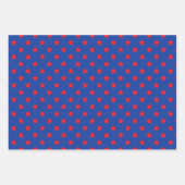 Superhero Comic Zig Zag Dots Stars Bunter Spaß Geschenkpapier Set (Vorderseite 2)