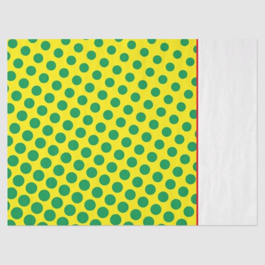 Superhero Comicen Gelbe Punkte Spaß Kinder Seidenpapier (Vorderseite)