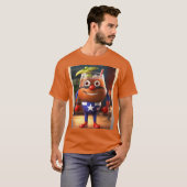 Superhero Cuba Libre Cocktail Cartoon T-Shirt (Vorne ganz)