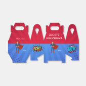 Superhero Custom Foto Geburtstagskuchen Geschenkschachtel (Ungefaltet)