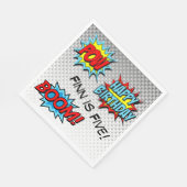 Superhero Custom Napkins - Word Art zum Geburtstag Serviette (Ecke)
