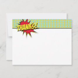 Superhero Danke Stationery Mitteilungskarte
