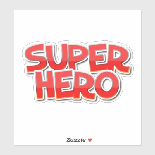 Superhero decal aufkleber (Blatt)