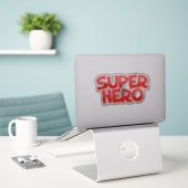 Superhero decal aufkleber (Laptop auf Schreibtisch)