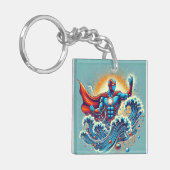 Superhero-Design für flüssige Manipulation Schlüsselanhänger (Vorderseite links)