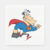Superhero Doctor Paper Napkins Serviette (Vorderseite)