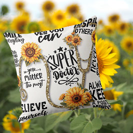 Superhero Doctor Throw Kissen