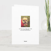 Superhero Dog Birthday Card Karte (Rückseite)