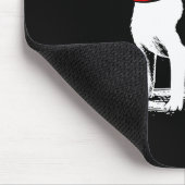 Superhero Dog Cape Illustration Funny Loyal Pet He Mousepad (Ecke)