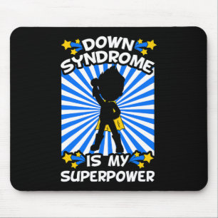 Superhero Down Syndrome Awareness Chromosome Super Mousepad